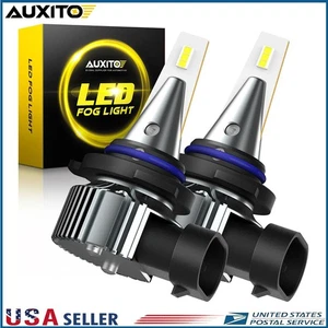 AUXITO Xenon White LED Fog Light Bulbs Driving Lamp 9006 HB4 Fanless Kit 6500K J - Picture 1 of 8