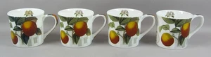 Royal Botanic Gardens Kew Fine Bone China Mugs x 4 Apples Pomme de Chataignier - Picture 1 of 9