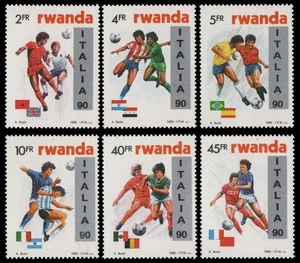 Ruanda 1990 - Mi-Nr. 1433-1438 A ** - MNH - Fútbol / Fútbol - Imagen 1 de 1