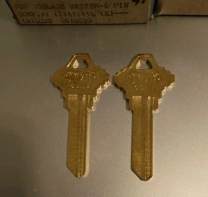 (4) Vintage STAR 6SH3 SC20 SCHLAGE MASTER 6 PIN FOR ALL SC4 - Picture 1 of 6