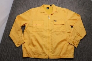 Mossimo Vintage 90s Nylon Bomber Zip-up Jacket Men's Large Skater Yellow - Picture 1 of 13