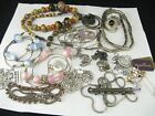 17 Sterling Silver 925 Necklace Lot with Stones, Other Embellishments 175 grams