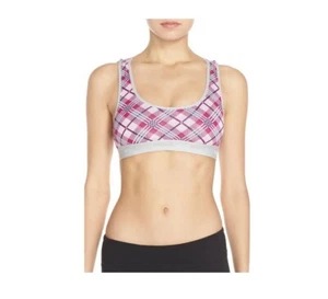 Sujetador Honeydew Intimates Charlie espalda cruzada copa blanda granada a cuadros talla L 7877 - Imagen 1 de 2