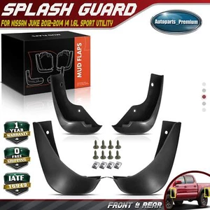 4x Protectores contra salpicaduras guardabarros delanteros y traseros moldeados para Nissan Juke 1,6 L 2011-2014 - Imagen 1 de 8