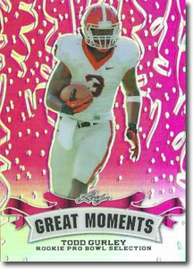 TODD GURLEY 2016 Leaf Great Moments PINK Chrome Prism Refractor Rookie #/10 - Picture 1 of 2