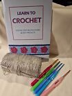 LEARN TO CROCHET 6 CROCHET HOOKS SILVER CROCHET YARN JOBLOT CROCHET 