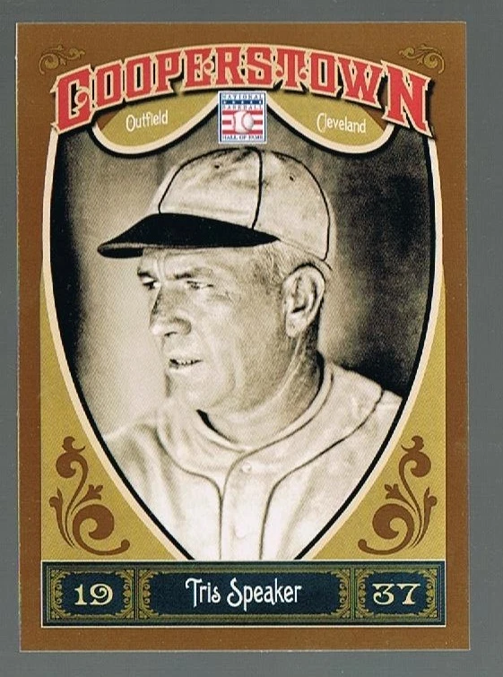 TRIS SPEAKER #3 Cleveland Indians  2013 PANINI COOPERSTOWN HOF Legend - Image 1 of 1