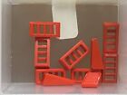 Lego Parts - Red Slope 18 2 X 1 X 2/3 W Slots - No 61409 - Qty 10
