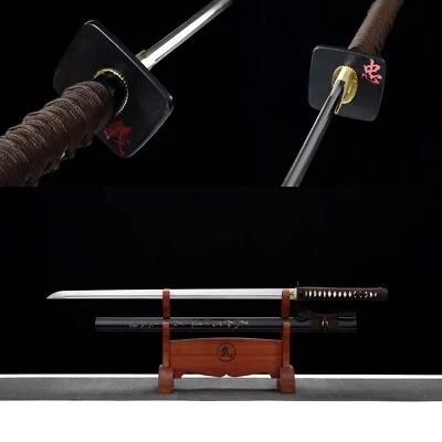 handmade 9260 spring steel blade Full tang ninja katana sword sharp battle ready - image 1 of 4
