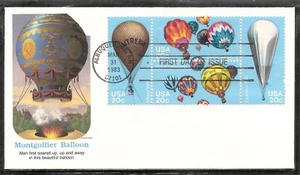 US SC # 2035a Balloons FDC . Albuquerque cancel . Fleetwood Cachet - Picture 1 of 1