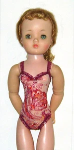 Ready2Wear Autumn Wine/Gold Floral Lace Teddy Outfit fit Modern & Vintage Cissy - Picture 1 of 2