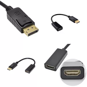 US 5-10 Pc DP Displayport Male to HDMI Female Cable Converter Adapter for PC - Picture 1 of 18