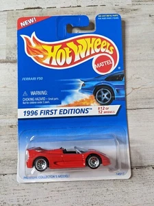 Vintage Hot Wheels 1996 First Editions Ferrari F50 14917 Collector #377 NEW - Picture 1 of 5