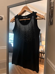 LC Couture schwarzes Top mit Pailletten Größe M - Bild 1 von 4