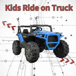 TOBBI 12V Kids Ride On Truck with 2.4G Remote Control 4 Shock-Absorbing Wheels