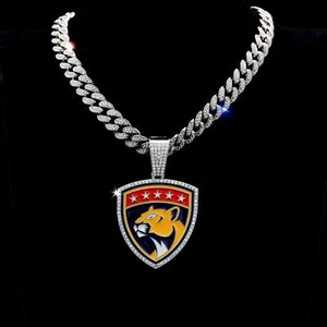 Halskette mit Anhänger Gold/Silber Florida Panthers - Bild 1 von 4