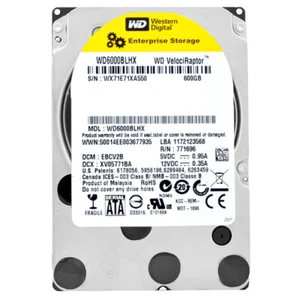 Hard Drive WD 600GB VelociRaptor WD6000BLHX 32MB Cache 10,000RPM SATA3 2.5" Inch - Picture 1 of 5