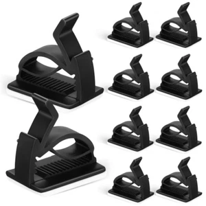 10PCS Cord Keeper Self-adhesive Cable Management Clip Kitchen Wire Organizer - Afbeelding 1 van 11