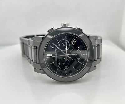 Reloj Burberry BU9081 esfera negra cuarzo acero inoxidable 38 mm Foto 1 de 4