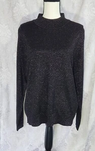 Napa Valley Damenpullover rosa Rauten schwarz metallic Größe L neu mit Etikett - Bild 1 von 6