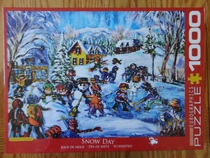 Eurographics SNOW DAY 1000 Piece Jigsaw Puzzle Katerina Mertikas New Sealed Pcs - Picture 1 of 5