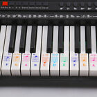 Transparent Piano Keyboard Stickers 88 Key Detachable Music Decal Note Symbol