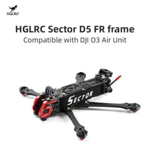 Kit de marco de chasis de aluminio HGLRC Sector D5 FR Freestyle FPV 5" correas a prueba de polvo - Imagen 1 de 14