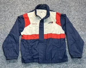 Vtg Adidas Track Jacket Large 1986 US Olympics Festival 80s Color Block Full Zip - Picture 1 of 14
