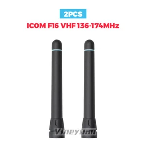 2PC VHF 136-174MHz Stubby Antenna For Icom Radio FA-SC57VS F11 F11S F14 F14S F16 - Picture 1 of 10