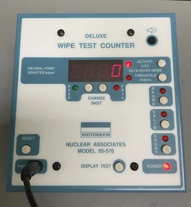 Victoreen Nuclear Associates 05-578 Deluxe Wipe Test Counter | No Power Supply - Picture 1 of 7