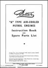 Petter A Stationary Engine Instruction Book For 1936-46 Models, Petter A Manual