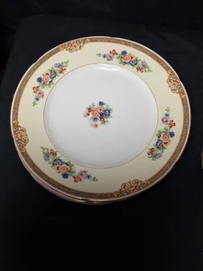 W. H. Grindley Marjorie Dinner Plates 8" Ivory England Lot Of 10 Antique Retired - Picture 1 of 4