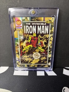Iron Man #1 2025 Topps Chrome Marvel - Iron Man Gold Insert SP IM-3 Refractor - Picture 1 of 2