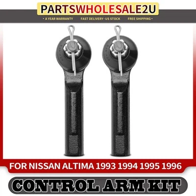 2x Front Outer Side Steering Tie Rod End for Nissan Altima 1993-1996 485202B000 - Image 1 of 4