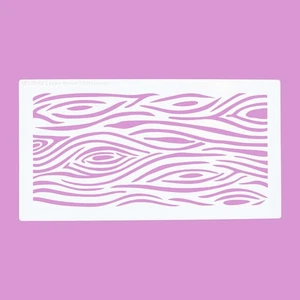 Cakecraft Woodgrain Effect  Stencil - Picture 1 of 1