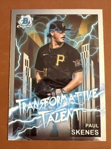 2023 Bowman Chrome Transformative Talent Paul Skenes Silver Refractor #TT-20 - Picture 1 of 2
