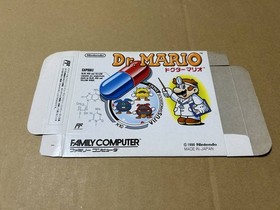 Famicom Dr Mario Box Only Unassembled Not For Sale Item