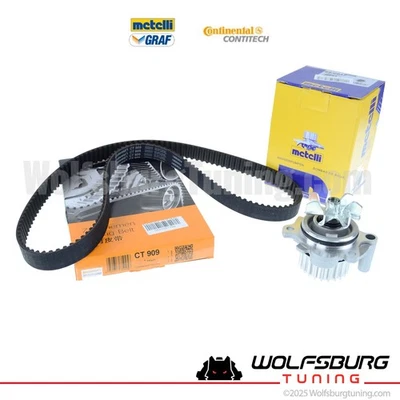 Volkswagen Audi A4 1.8T Passat Timing Belt Kit metal Graf water pump 2001-06 OEM - Image 1 of 4
