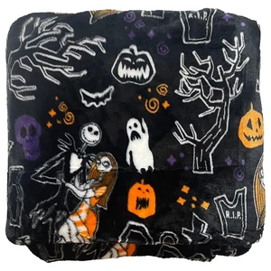 Big One Oversized Plush Halloween Nightmare Before Christmas Throw Blanket 5'x6' - Picture 1 of 3
