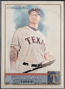 2011 TOPPS ALLEN & GINTER #200 JOSH HAMILTON TEXAS RANGERS MLB - Picture 1 of 2