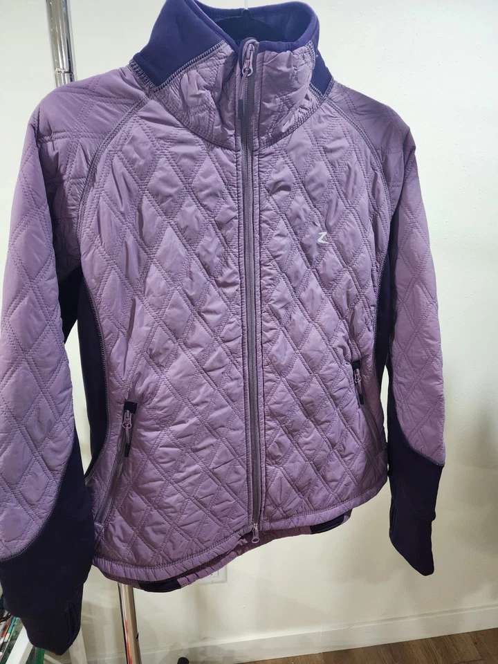 Horze Zoe Women's Lightweight Padded Jacket Purple Size US10 - Image 1 of 4