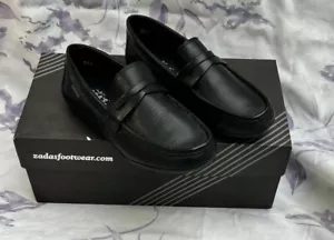 Boys Black Leather Shoes Sizes 8,9,10,11,12,13,1 - Picture 1 of 7