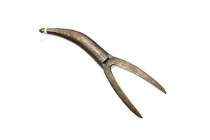 Antikes Dolch Messer handgeschmiedete Stahlklinge alter Griff Handarbeit G593 - Bild 1 von 6