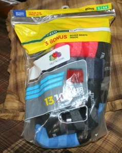 ¡NUEVO!  (13) Pack Calzoncillos Boxer Fruit of the Loom Niños Pequeños (6-8) Ropa Interior *029 - Imagen 1 de 5