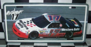 DARRELL WALTRIP #17 WESTERN AUTO NASCAR METAL LICENSE PLATE - Picture 1 of 2