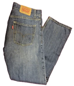 Levi’s 514 Straight Leg Reg Fit Boys Sz 18 29X29 (29x28.5) Dark Wash Jeans EUC - Picture 1 of 8