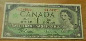 1967-Canada-1-Dollar-Replacement-Note-BM-1184922 - Picture 1 of 2