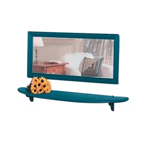 Wall Mounted Bathroom Shelves Country Blue Pine 43 3/4 Inches - Picture 1 of 2