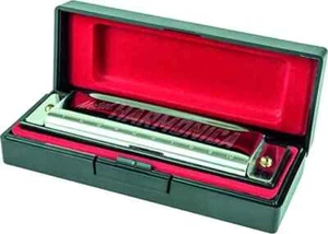 C Major Harmonica in a Case - Classic Metal Harmonica Musical Instrument Cdur - Picture 1 of 6