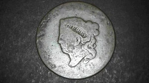 1819 - Matron Head, Large Cent, Possible 9 over 8, #254 - Picture 1 of 10